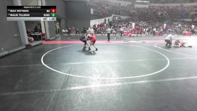 145 lbs Cons. Round 2 - Malik Tillman, Oak Creek Attack Wrestling Club vs Max Wittman, Wisconsin