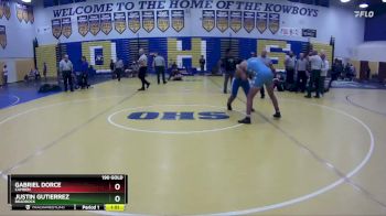 190 Gold Semifinal - Gabriel Dorce, Camden vs Justin Gutierrez, Braddock