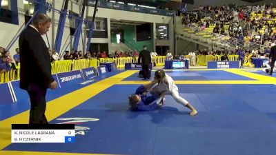 KARINA NICOLE LAGRANA vs GABRIELLE H CZERNIK 2023 World Jiu-Jitsu IBJJF ...