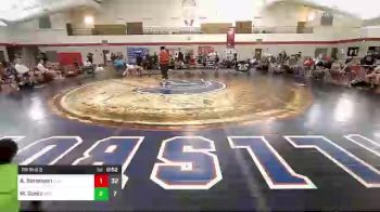 95 lbs Rr Rnd 3 - Andrew Sorensen, EAC W.E. vs Mason Goelz, Indiana Outlaws White