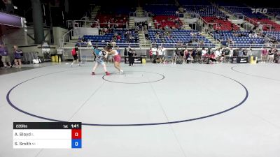 235 lbs Cons 16 #2 - Aarianna Bloyd, IL vs Sydney Smith, MI