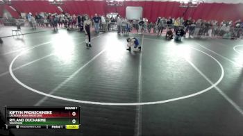 75-82 lbs Round 1 - Kiptyn Pronschinske, LaCrosse Area Wrestlers vs Ryland Ducharme, Wisconsin