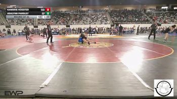 140 lbs Round Of 32 - Kambrie Koester, Tecumseh vs Adalynn Parsley, Glenpool JH