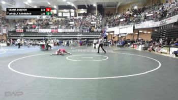 135 lbs Cons. Semi - Jenna Borror, Ellinwood HS vs Angela Barreras, Leoti Wichita County HS