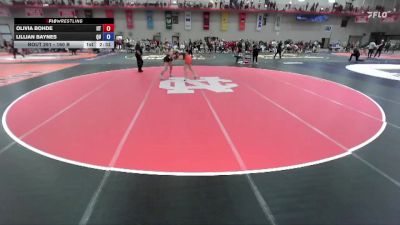 160 B Champ. Round 2 - Lillian Baynes, Quincy vs Olivia Bohde, Indiana Tech