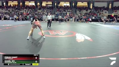 132-4A/3A Quarterfinal - Febian Dawit, Paint Branch vs Daniel Wu, Montgomery Blair