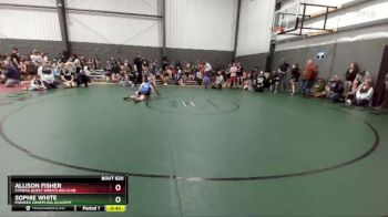 87-93 lbs Round 1 - Allison Fisher, Fitness Quest Wrestling Club vs Sophie White, Pioneer Grappling Academy