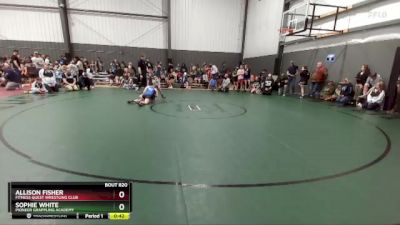 87-93 lbs Round 1 - Allison Fisher, Fitness Quest Wrestling Club vs Sophie White, Pioneer Grappling Academy