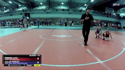 113 lbs Semifinal - Parker Lutz, Angry Fish Wrestling vs Calan Manley, Team Grind House Wrestling Club