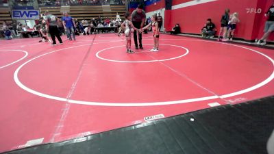 54 lbs Rr Rnd 2 - Nevalee Petty, Skiatook Youth Wrestling vs Norah Winkle, Raw Wrestling Club