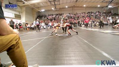 61 lbs Round Of 16 - Asher Mumy, Barnsdall Youth Wrestling vs Michael Robison, Sperry Wrestling Club