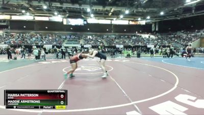 165 lbs Quarterfinal - Maddie Armstrong, LaGrande vs Marisa Patterson, Boise