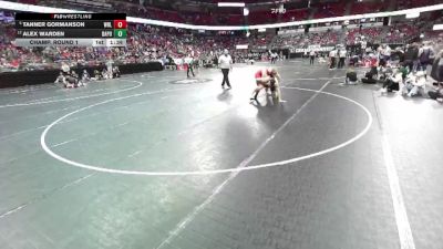 D1-285 lbs Champ. Round 1 - Tanner Gormanson, Wisconsin Rapids Lincoln vs Alex Warden, Bay Port