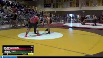 220 lbs Champ. Round 1 - Caleb Vanbuskirk, Palm Desert vs HECTOR PEREZ, Etiwanda Hs