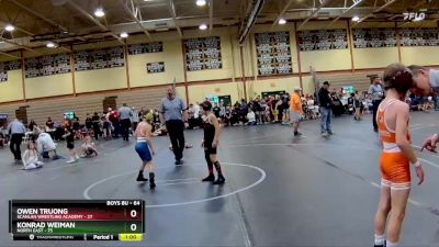 64 lbs Quarterfinal - Owen Truong, Scanlan Wrestling Academy vs Konrad Weiman, North East