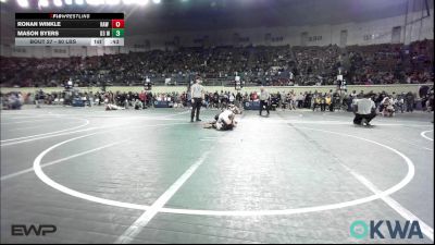 80 lbs Round Of 16 - Ronan Winkle, Raw Wrestling Club vs Mason Byers, D3 Wrestling Cluib