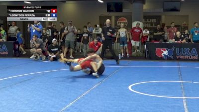 100 lbs Semis - Trenton Warren, Thorobred Wrestling Club vs Leonydes Peraza, Gladiator Wrestling