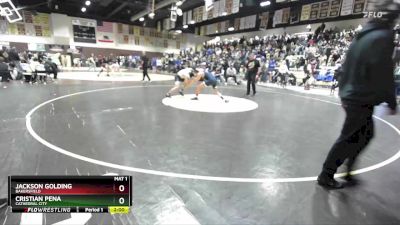 150 lbs Champ. Round 2 - Cristian Pena, Cathedral City vs Jackson Golding, Bakersfield