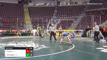 126 lbs Quarterfinal - Liam Foore, Reynolds Hs vs Jackson Arrington, Forest Hills Hs