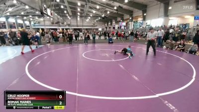 70 lbs Cons. Round 3 - Cruz Hooper, Austin Wrestling Academy vs Roman Maines, NB Elite Wrestling Club