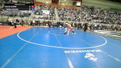 U20 Women - 62 lbs Champ. Round 2 - Callie Alfieri, FL vs Emma Chacon, AZ