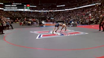113-4A 1st Place Match - Manuel Amaro, Pueblo East vs Drake Vombaur, Severance