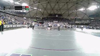 Boys 1B/2B 132 Semifinal - Rydell Myers, Goldendale vs Carson Kline, Reardan