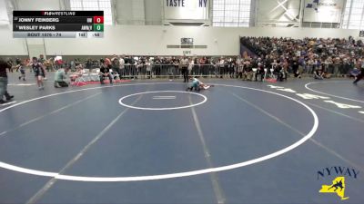 74 lbs Cons. Round 4 - Jonny Feinberg, HF-L Wrestling vs Wesley Parks, Apex Wrestling NYC (Hudson Valley)