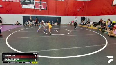 100 lbs Finals (2 Team) - Sarina Saie, Cypress Wrestling Club vs Kambree Smith, Reece`s Warriors