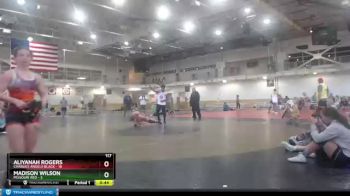 117 lbs Round 3 (4 Team) - Madison Wilson, Missouri Red vs Aliyanah Rogers, Charlies Angels Black