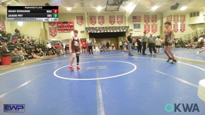 110 lbs Quarterfinal - Noah Edwards, Wagoner Takedown Club vs Jaxon Fry, Eufaula Ironheads Wrestling Club