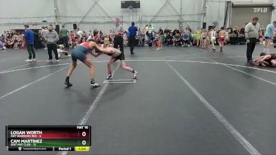 88 lbs Round 3 (4 Team) - Cam Martinez, Grit Mat Club vs Logan Worth, Mat Warriors Red