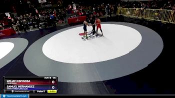 86 lbs Semifinal - Wiliam Espinosa, California vs Samuel Hernandez, Hawks Wrestling Club