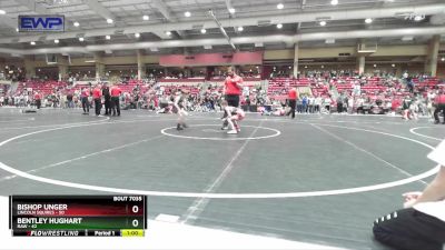 64 lbs Quarterfinal - Bishop Unger, Lincoln Squires vs Bentley Hughart, Raw