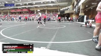 120 lbs Cons. Round 2 - Graeson Swarm, Kearney Matcats vs Austyn Davis, Paola