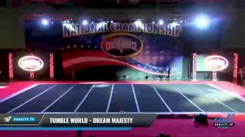 Tumble World - Dream Majesty [2021 L4 Junior - D2 Day 1] 2021 ACP: Midwest World Bid National Championship