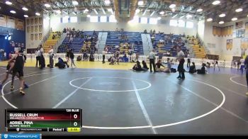 126 Blue 3rd Place Match - Russell Crum, Wellington Community Hs vs Adriel Pina, Olympic Heights