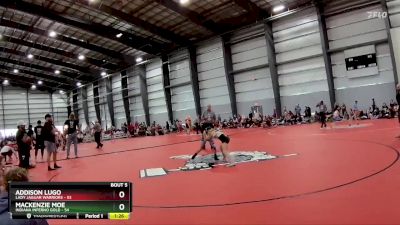 74 lbs Semis - R1 Wb - Mackenzie Moe, Indiana Inferno Gold vs Addison Lugo, Lady Jaguar Warriors