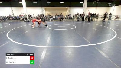 150 lbs Consi Of 64 #2 - Lane Button, MI vs Mason Basile, FL