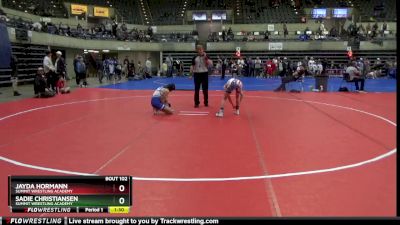 90 lbs Round 5 - Jayda Hormann, Summit Wrestling Academy vs Sadie Christiansen, Summit Wrestling Academy