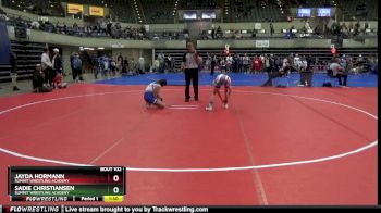 90 lbs Round 5 - Jayda Hormann, Summit Wrestling Academy vs Sadie Christiansen, Summit Wrestling Academy