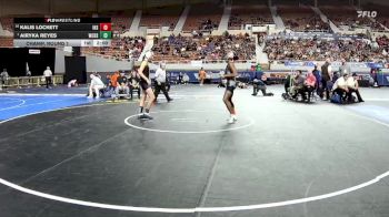 120-D1 Champ. Round 1 - Airyka Reyes, Willow Canyon High School vs Kalis Lockett, Ironwood High School