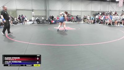 235 lbs Round 2 (8 Team) - Alexis Stinson, Missouri Blue vs Chloe Hoselton, Illinois