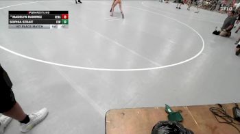 80-87 lbs 1st Place Match - Madelyn Ramirez, Empire Wrestling Academy vs Sophia Strait, Flying Squirrel WC