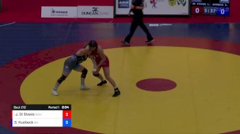 WW 76 lbs Round 1 - Justina Di Stasio, Burnaby Mountain Wrestling Club vs Shauna Kuebeck, Brock WC