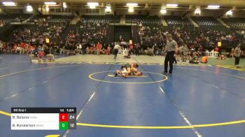 90 lbs Prelims - Brenyn Delano, Columbus Wrestling Org. Black vs Braxon Rynearson, Broken Bow Wrestling Club