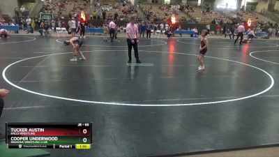 65 lbs Semifinal - Tucker Austin, Halls Wrestling vs Cooper Underwood, Dragons Wrestling Club