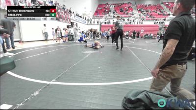 55 lbs 3rd Place - Arthur Brashears, Piedmont vs Steel Fife, Tecumseh Youth Wrestling