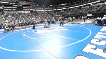 G115-4A Champ. Round 1 - Eruka Peterson, Walsenburg Jr/Sr High School Girls vs Christina Lopez, Sedgwick County/Fleming Girls Girls