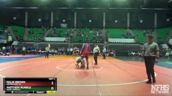 220 lbs Semifinal - Matthew Rundle, Hazel Green HS vs Malik Brown, Center Point HS